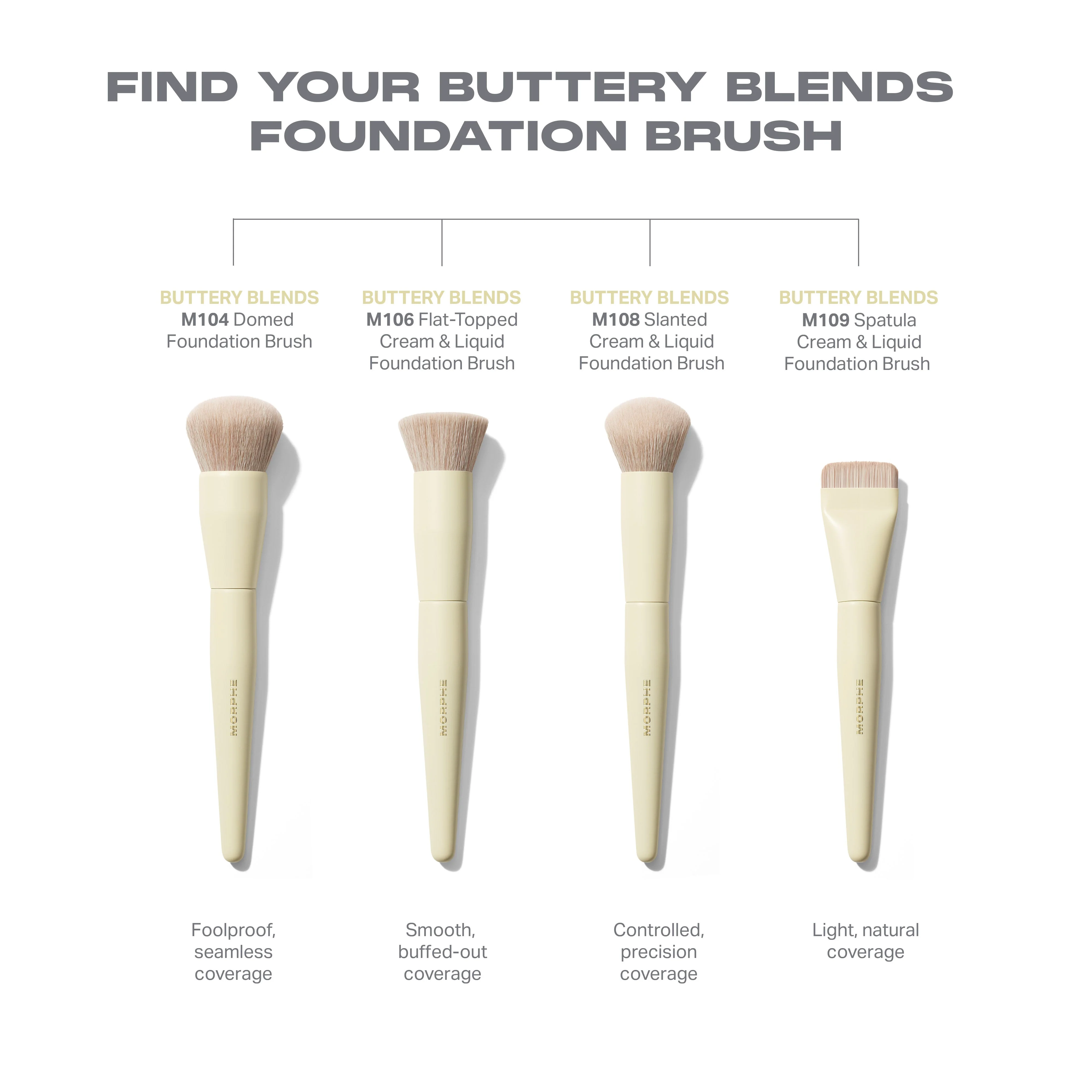 Buttery Blends M108 Slanted Foundation Brush - Image 5