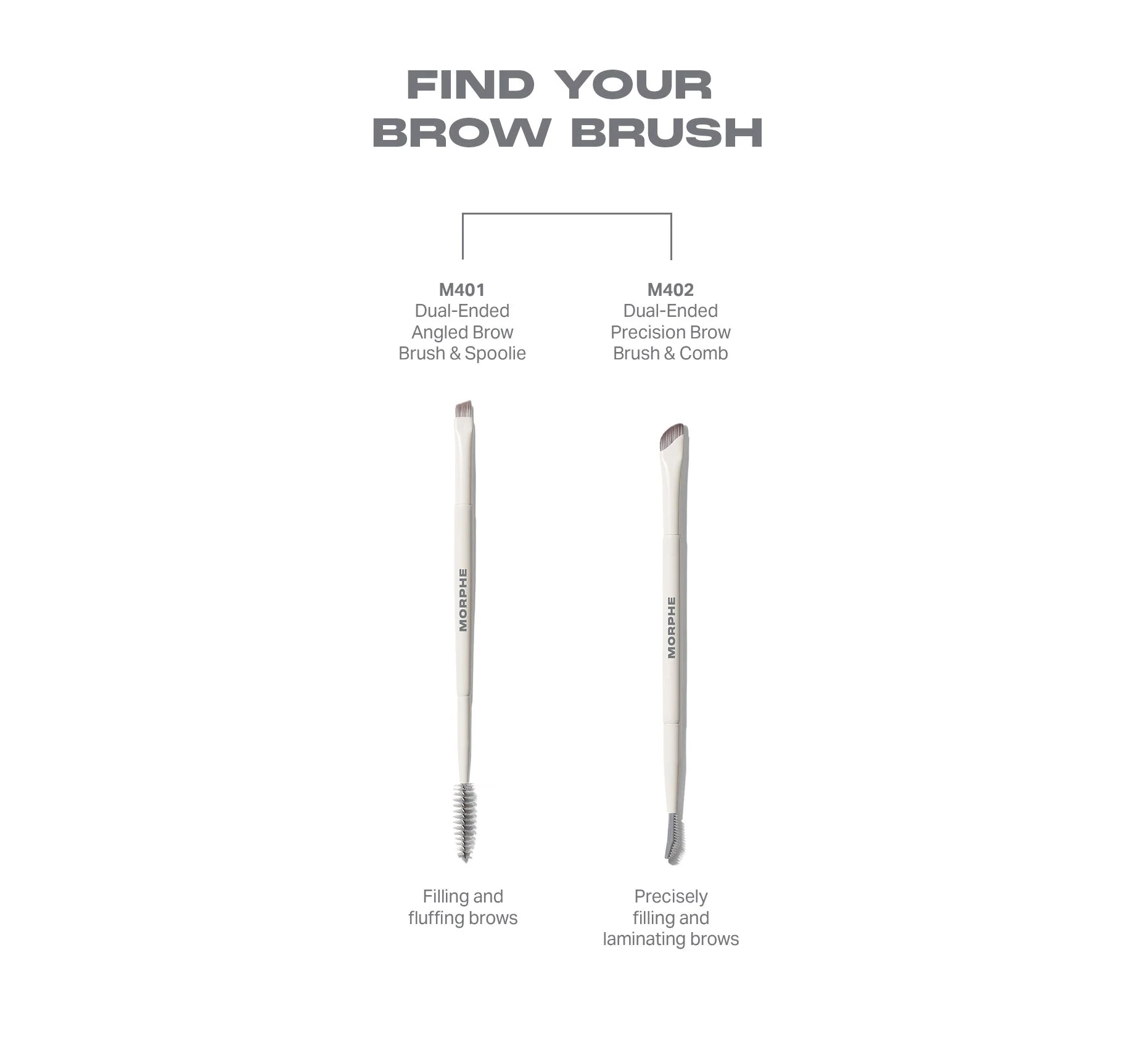 M402 Dual-Ended Precision Brow Brush & Comb - Image 5